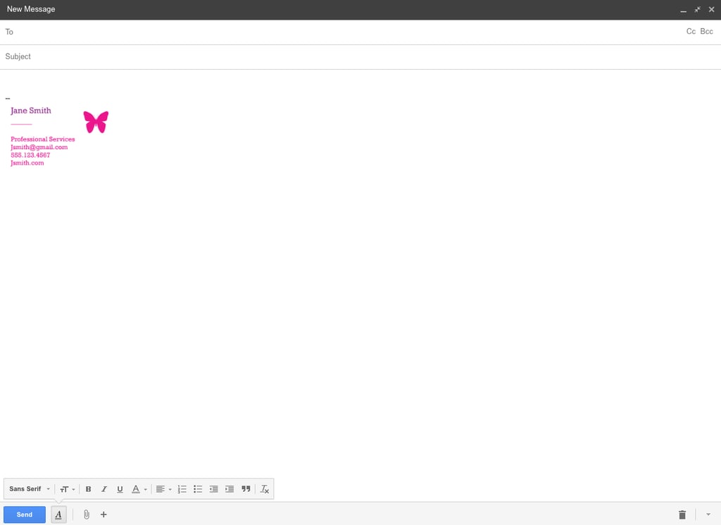 Step 6: Hit "Save" and Then Compose a New Email