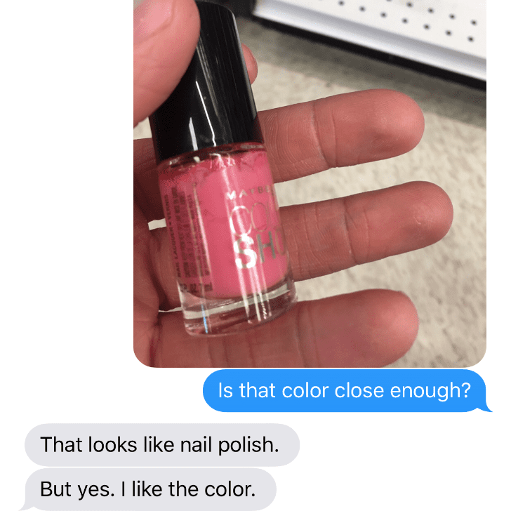 buying makeup for girlfriend