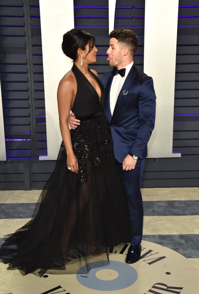 Nick Jonas Priyanka Chopra at Vanity Fair Oscars Party 2019