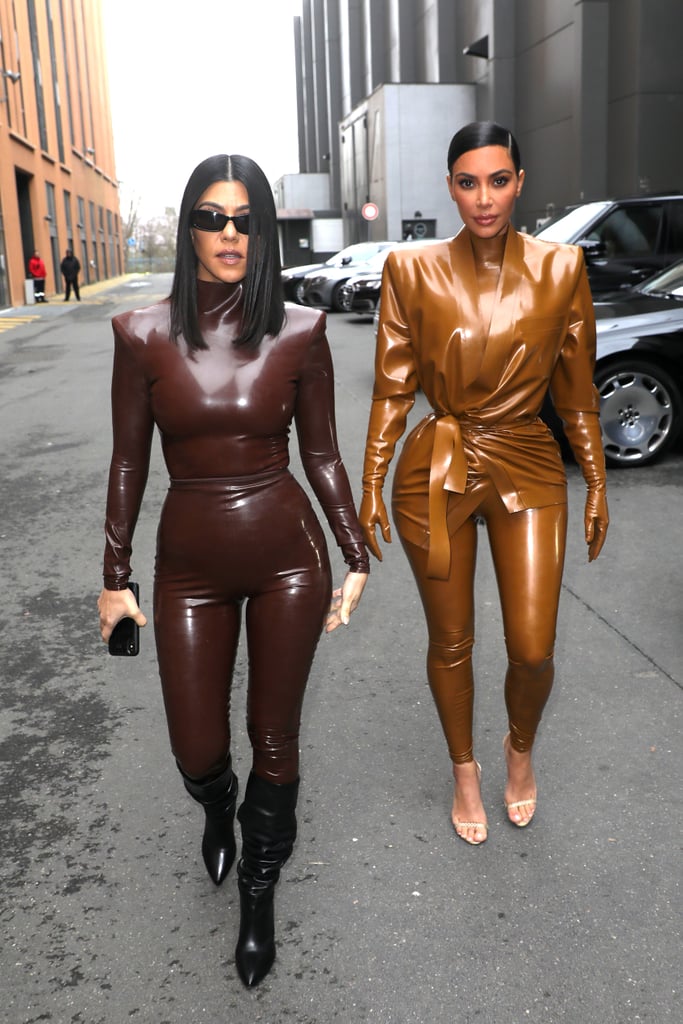 Kim Kardashian's Balmain Latex Looks at Paris Fashion Week POPSUGAR