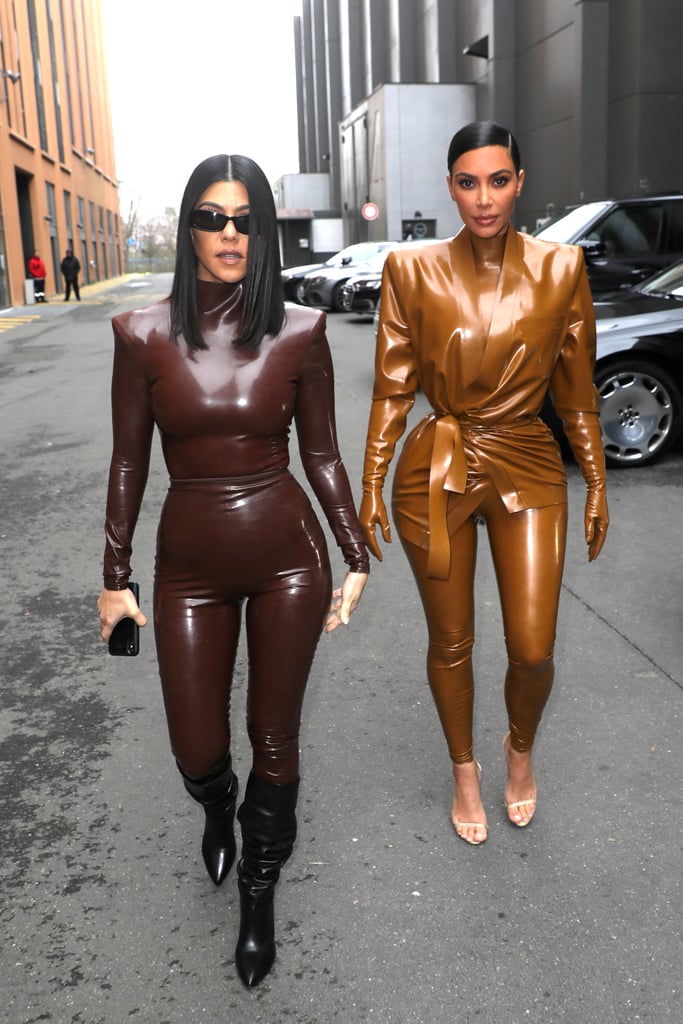 Kim Kardashian Balmain Latex Look 1