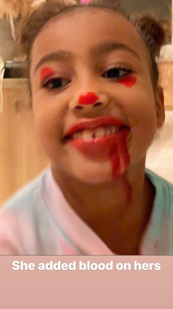 North West Gave Her Siblings Messy Pennywise Makeovers