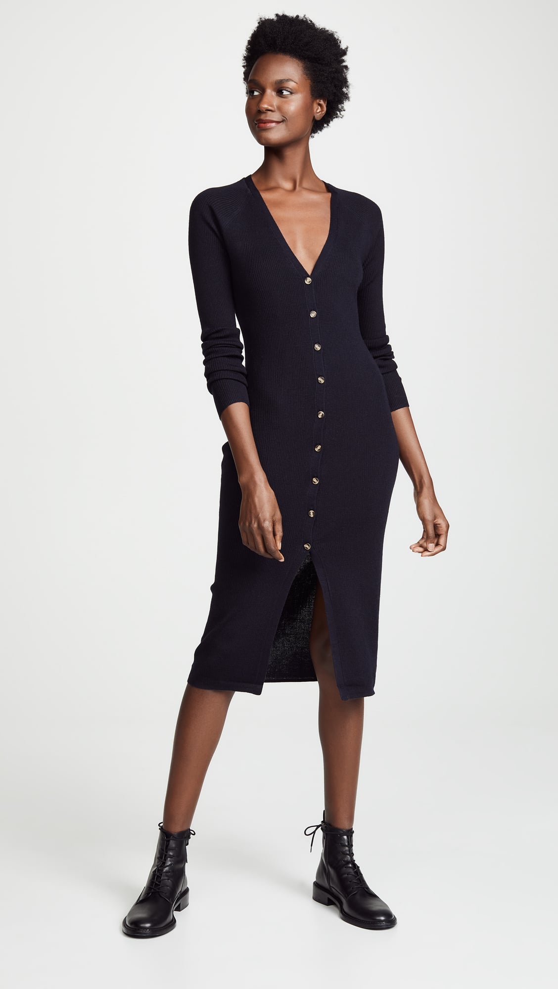Amal Clooney Paule Ka Black Sweater Dress PS Fashion