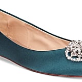 badgley mischka davis satin flats