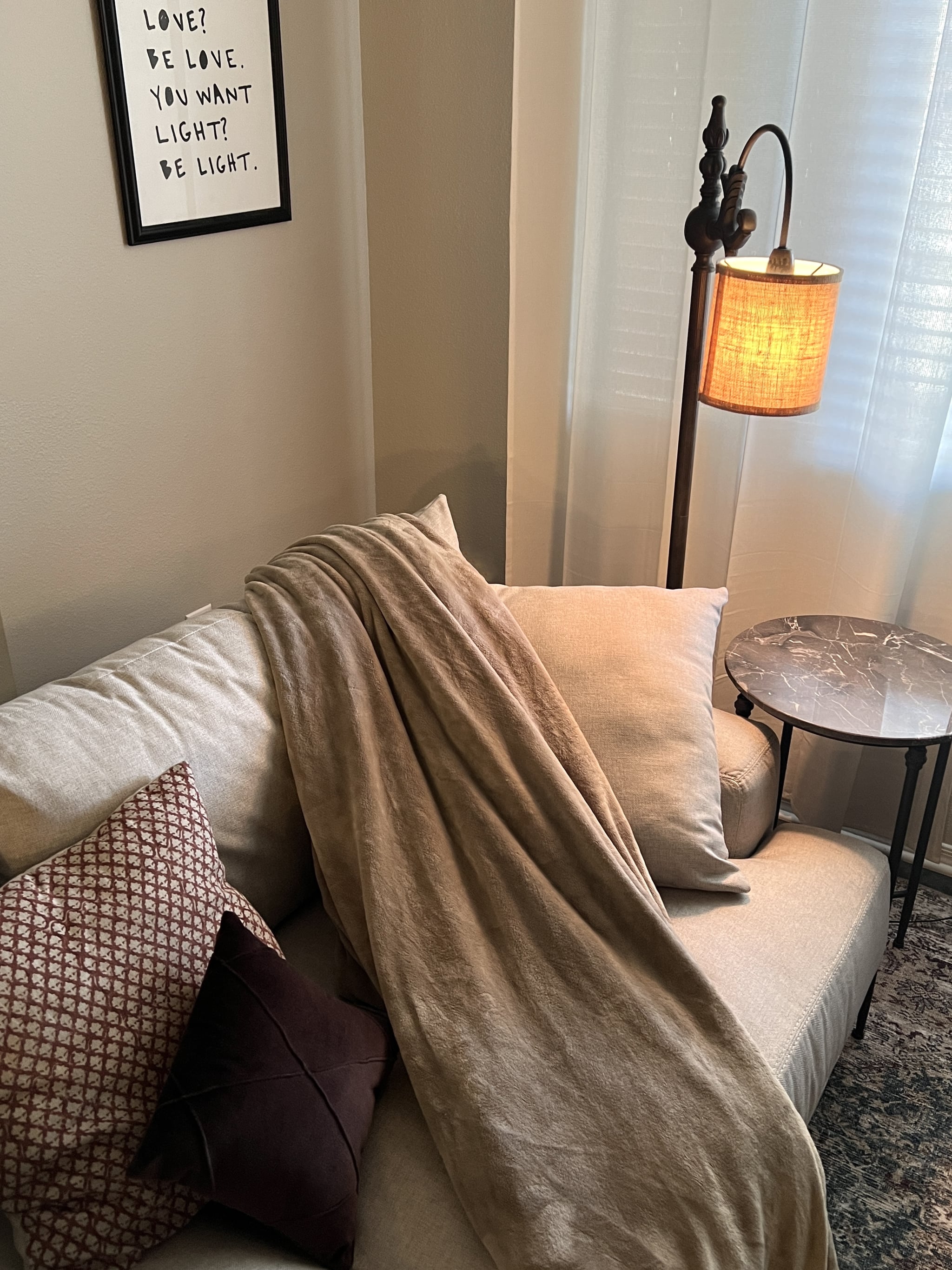 Brookstone Nap Weighted Blanket Review With Photos POPSUGAR Home UK