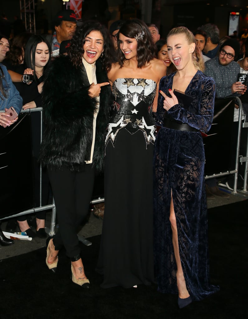 Nina Dobrev and Julianne Hough on Red Carpet in LA Jan. 2017