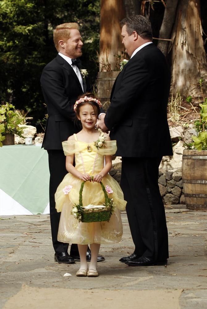 Mitch (Jesse Tyler Ferguson) and Cam (Eric Stonestreet) tie the knot. | Modern Love: See Cameron and Mitchell's Wedding Album | POPSUGAR Entertainment Photo 7