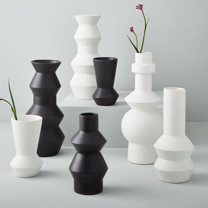 West Elm Ceramic Totem Vases