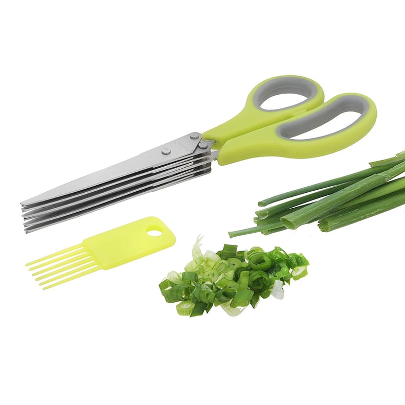 WE-SAVOUR Herb Scissors with 5 blades - Herb Cutter - Herb Chopper