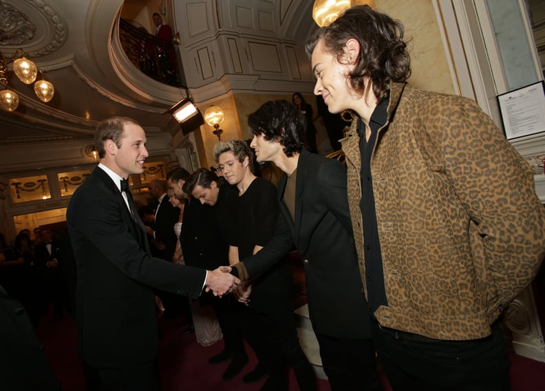 One Direction Meeting Prince William in 2014
