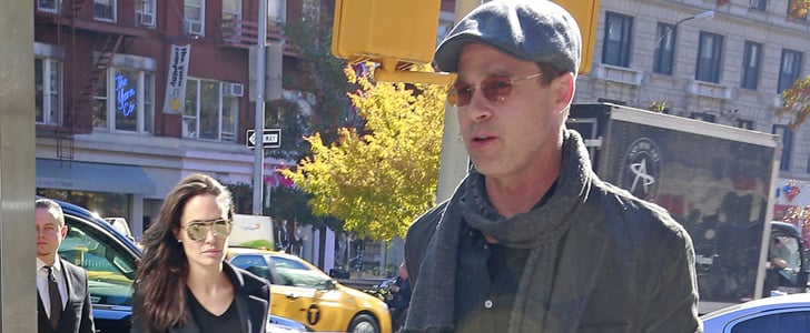 Brad Pitt and Angelina Jolie in NYC With the Twins Nov. 2015