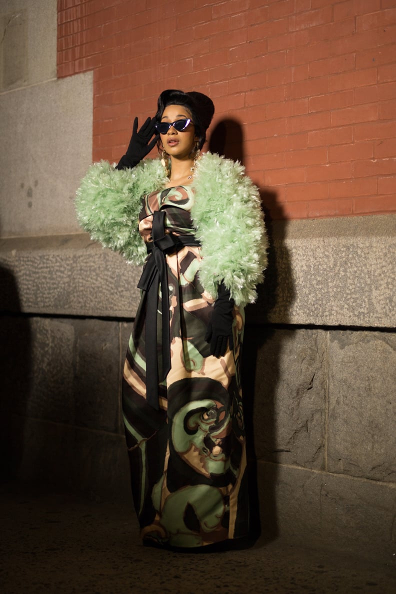 Cardi B at the Marc Jacobs Show During New York Fashion Week, February 2018