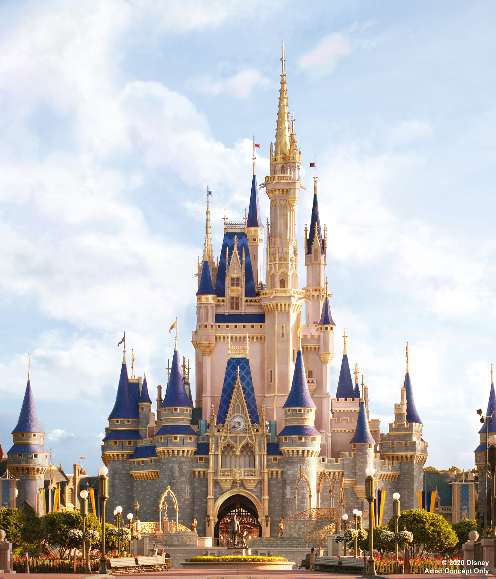 ARTIST CONCEPT ONLY: Cinderella Castle is about to become even more magical inside Magic Kingdom Park at Walt Disney World Resort in Lake Buena Vista, Fla. In honour of the 70th anniversary of the Disney Animation classic film