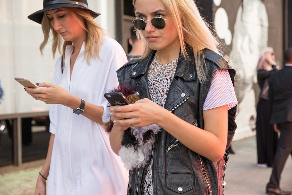 Beauty Street Style New York Fashion Week Spring 2016 POPSUGAR Beauty
