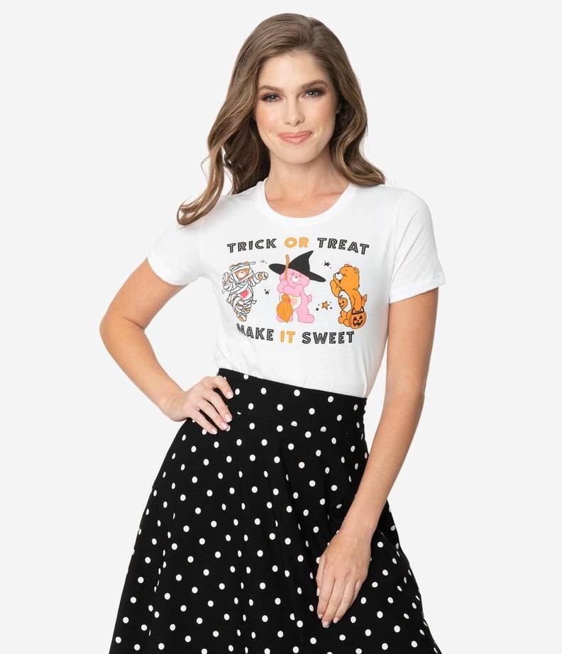 Care Bears x Unique Vintage Trick or Treat Make It Sweet Women's Tee