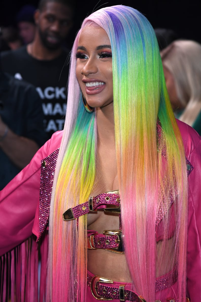 Cardi B's Rainbow Wig