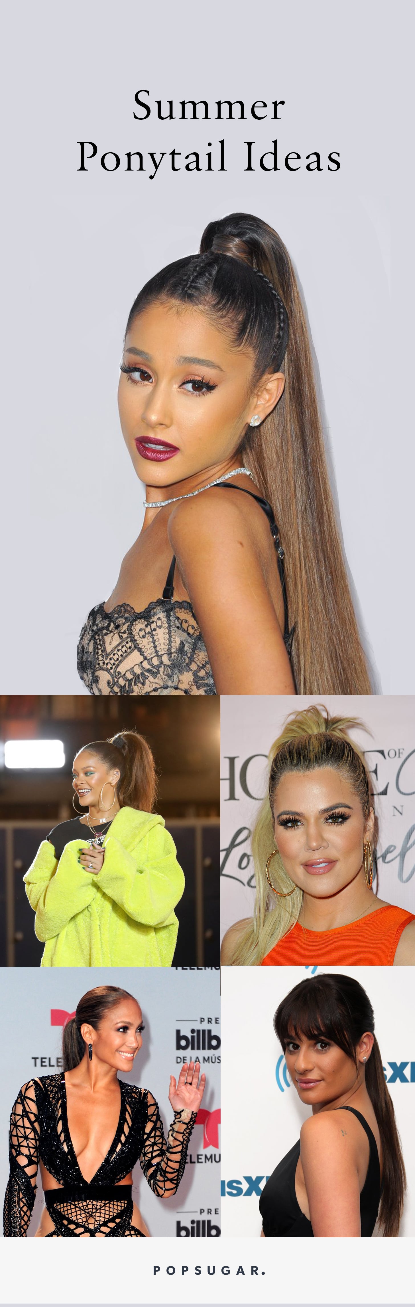 10 celebrity ponytail hairstyles you can do in 60 seconds or less  probably  FASHION Magazine