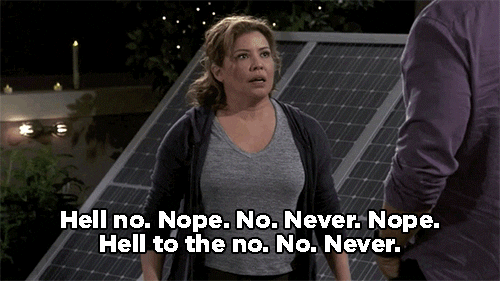 When she teaches How to Say No 101.