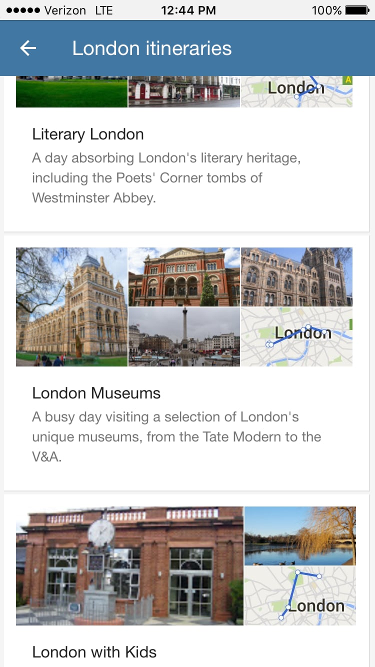 Google Suggests Itineraries, Too