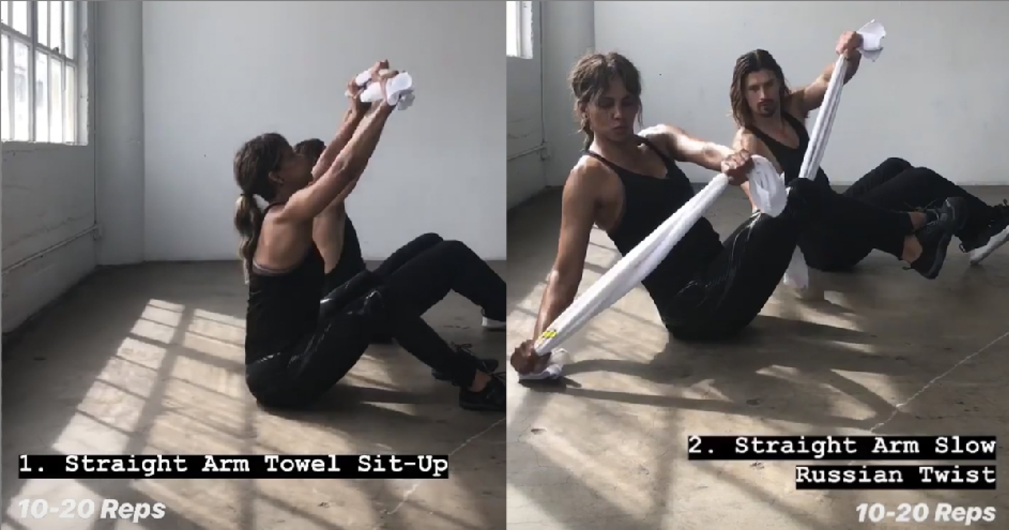 Straight arm sit ups top
