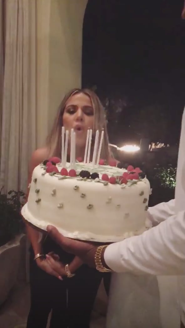 Tristan Presented Khloé With Her Birthday Cake