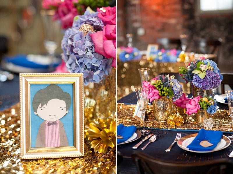 Eleven makes an appearance at the wedding as part of the tablescape — table 11, that is. 
Source: Candice Benjamin Photography