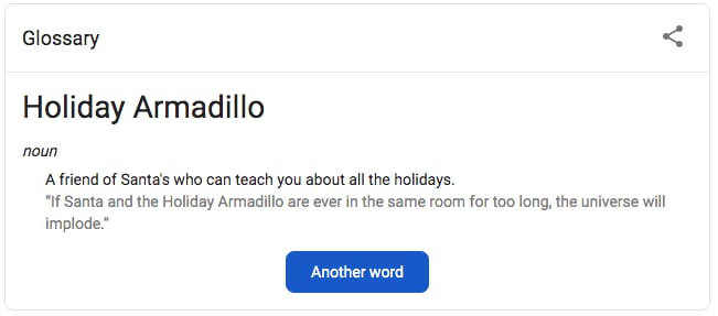 Friends Glossary Google Easter Egg