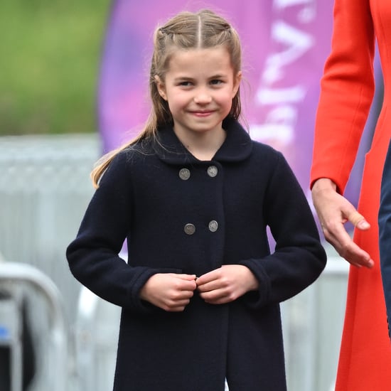 Princess Charlotte Wears Navy Polka Dots Like Kate Middleton
