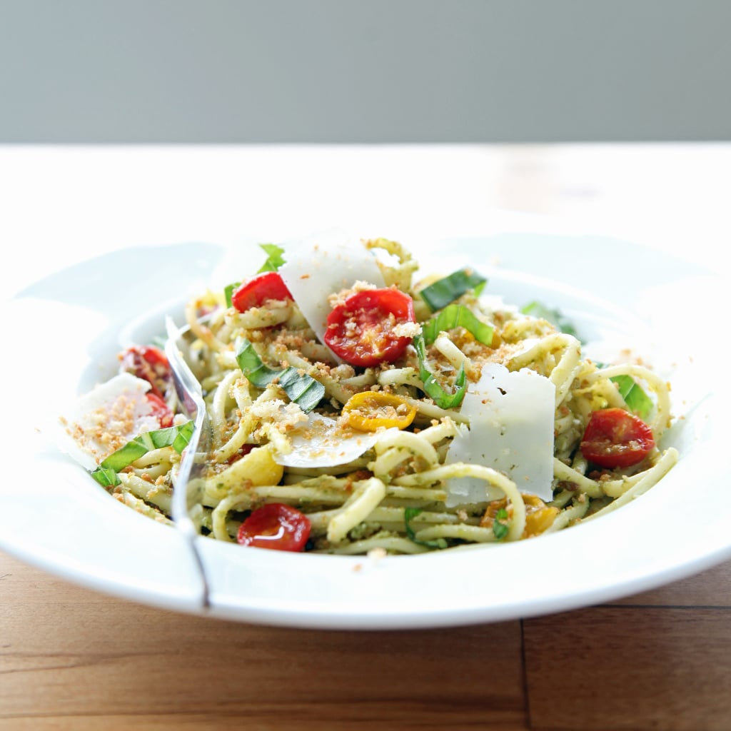Seriously Indulgent: Pasta With Pesto and Roasted Tomatoes