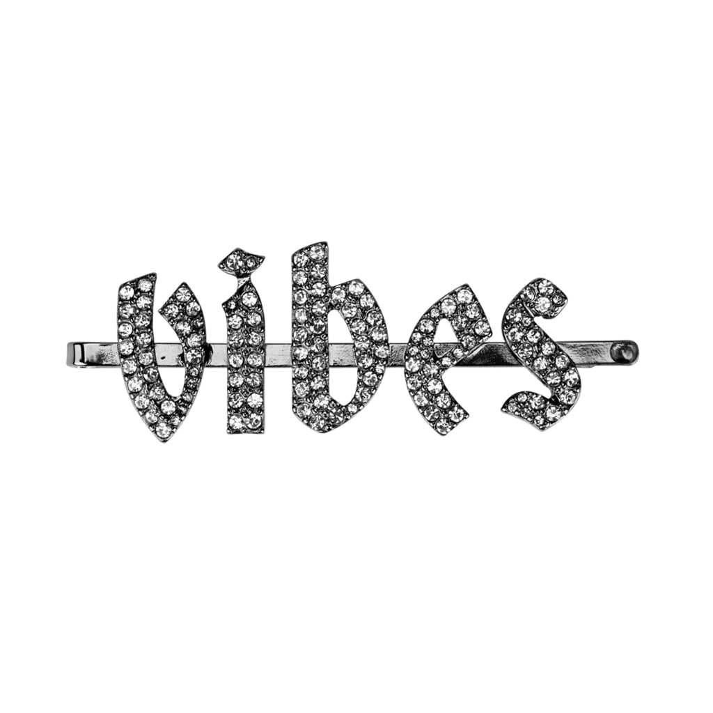 Kitsch x Justine Marjan Vibes Rhinestone Bobby Pin