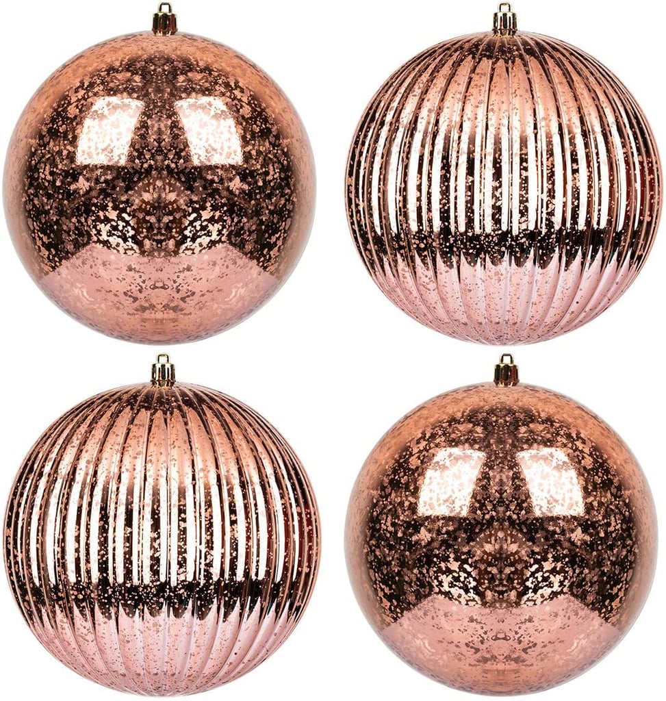 KI Store Rose Gold Christmas Ball Ornaments