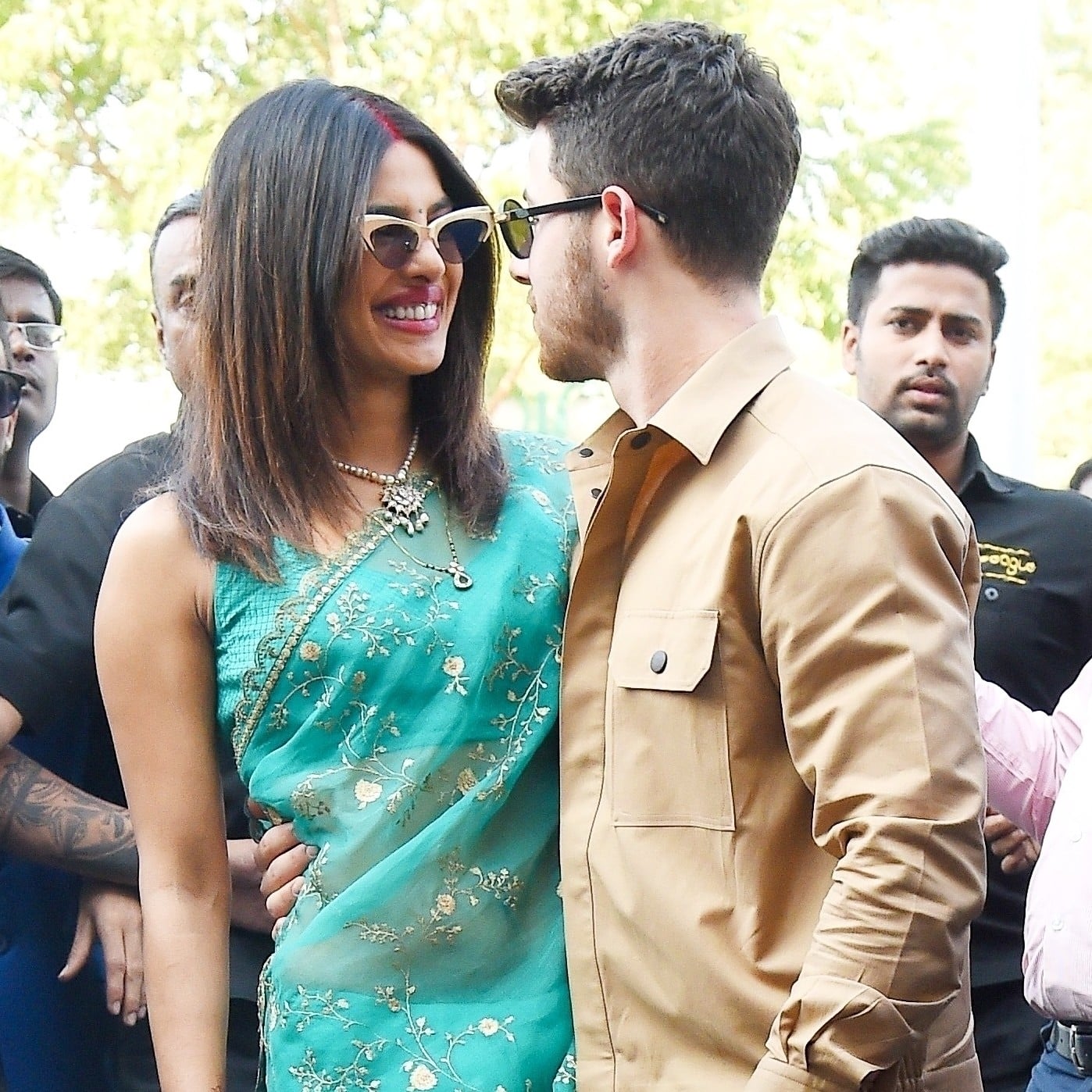 Nick Jonas And Priyanka Chopra Out In India After Wedding