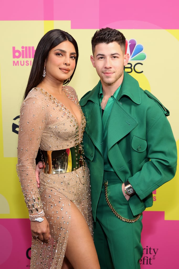 Nick Jonas, Priyanka Chopra Outfits at 2021 Billboard Awards