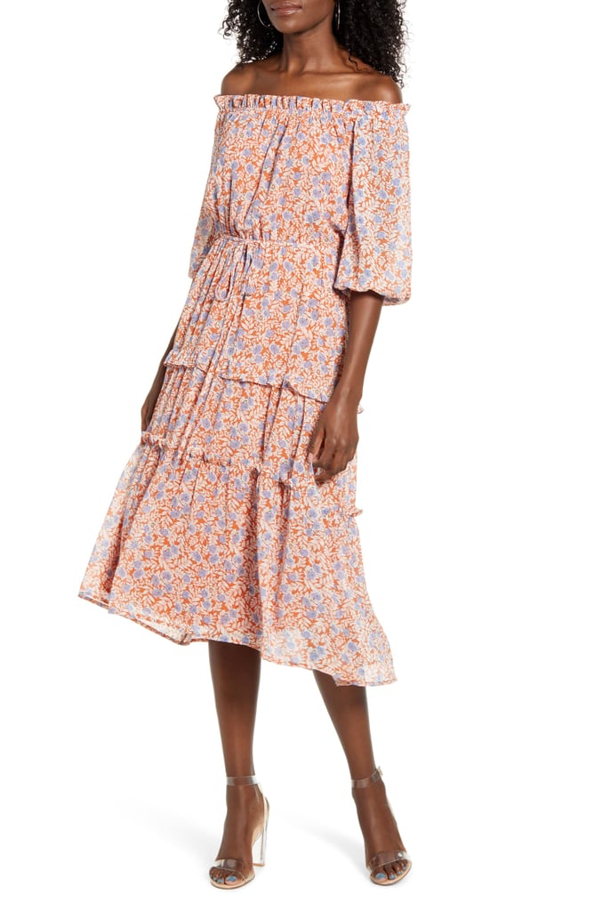 All In Favor Ruffle Off The Shoulder Dress Shop The Best Clothes