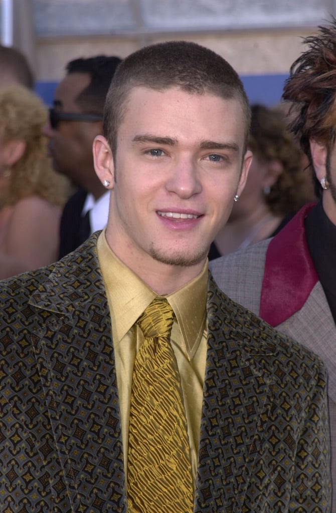 Justin was a suit-and-tie enthusiast even during his days with *NSYNC   — he wore his mustard-yellow combo to the Grammys in 2001.