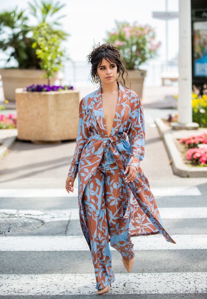 Camila Cabello Blue and Brown Outfit at Cannes Lions 2019