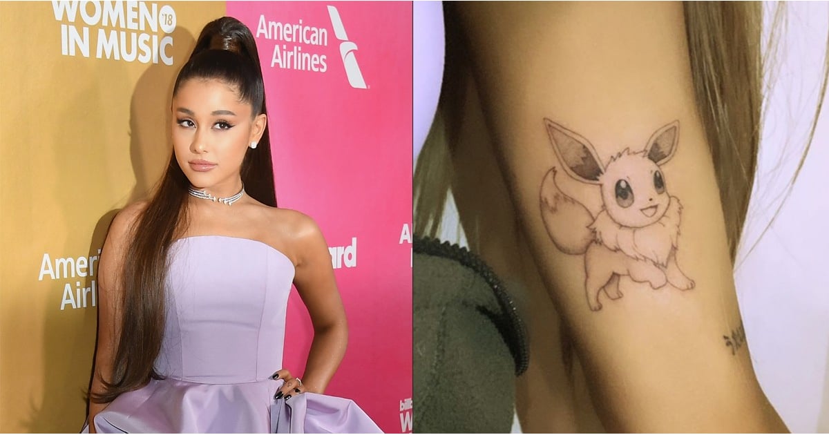 Ariana Grande's New PokÃ©mon Tattoo May Be a Subtle Tribute to Mac Miller |  POPSUGAR | Bloglovin'