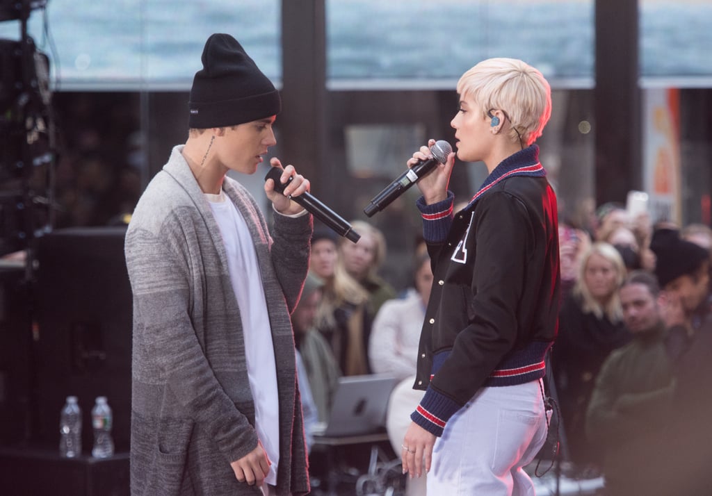 Justin Bieber and Halsey Performing on the Today Show 2015