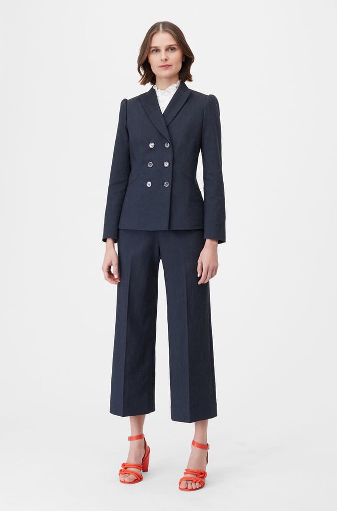 Tailored Stretch Linen Blend Jacket