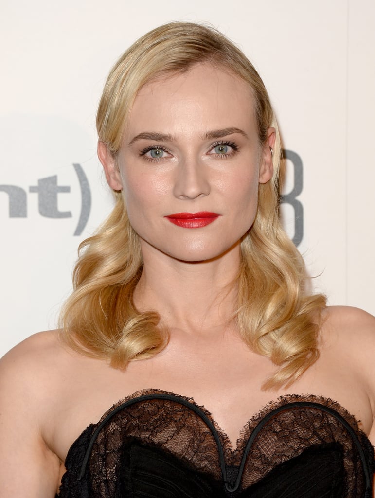 Diane Kruger S Red Lips And Wavy Hair At Critics Choice