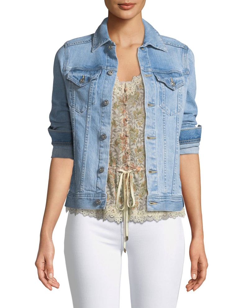 AG Jeans Mya Light-Wash Denim Jacket