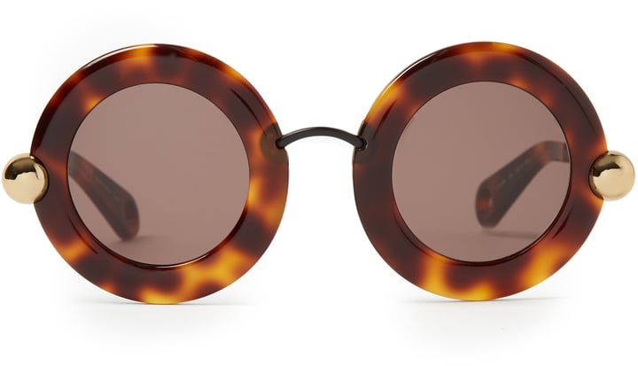 Christopher Kane Round-Frame Sunglasses