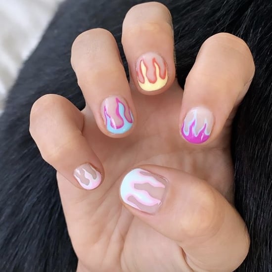 Demi Lovato's Flame Nails