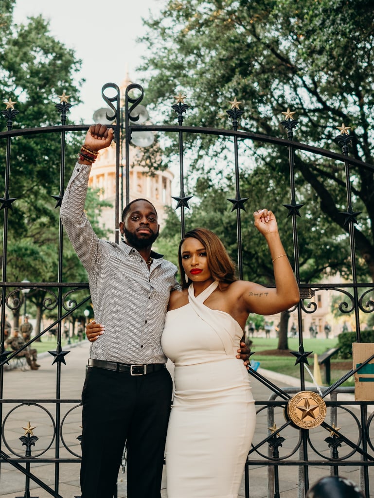 Engagement Photo Shoot During Black Lives Matter Protest