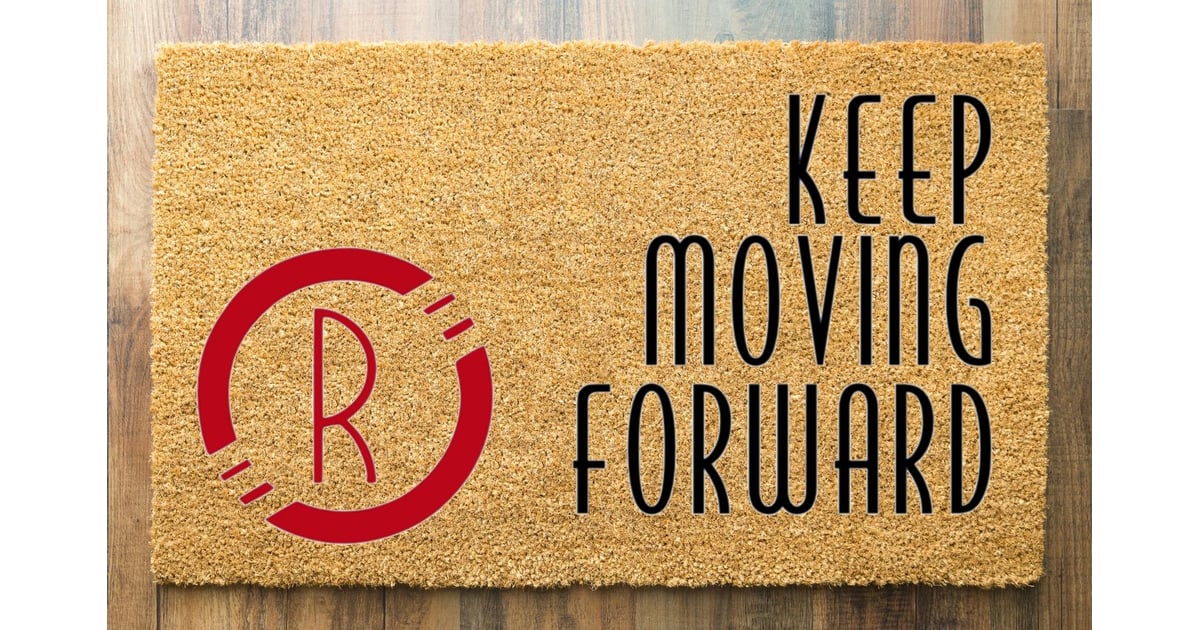 "Keep Moving Forward" Disney Doormat Disney Doormats POPSUGAR Home