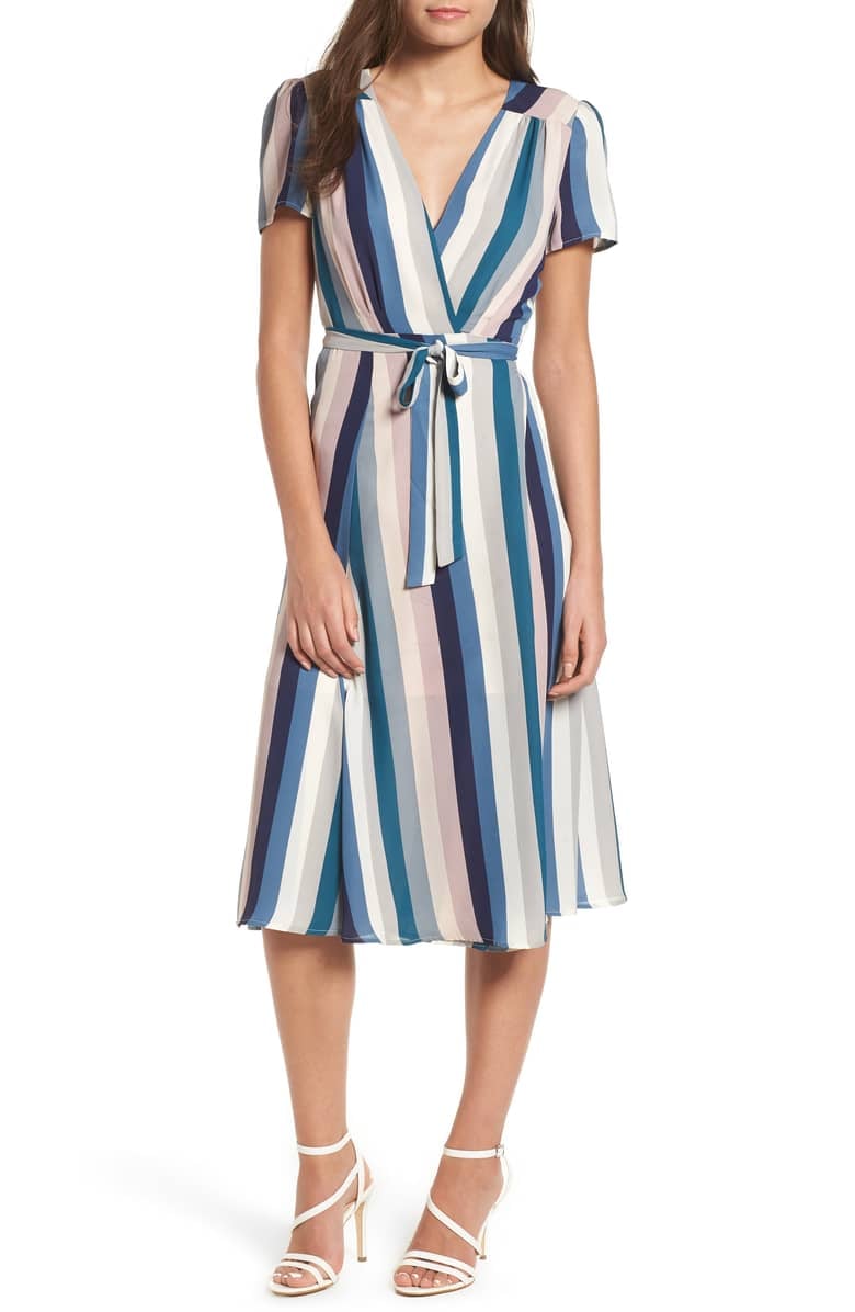 Leith wrap sales midi dress