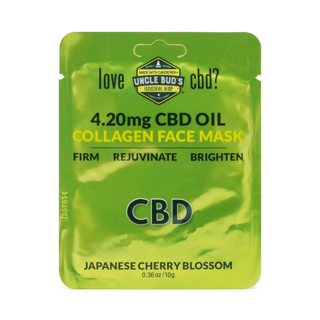 Uncle Bud’s 4.20mg Hemp-Derived CBD Collagen Face Mask, 6 Pack