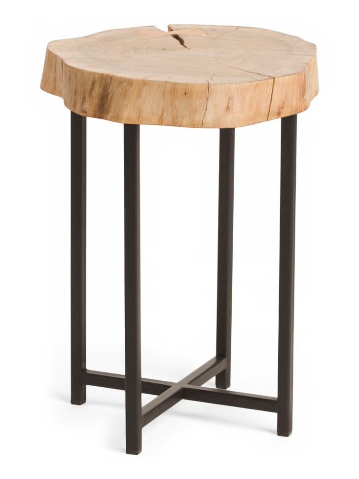 Wood And Iron Side Table Best Small Space Furniture From Tj Maxx Popsugar Home Photo 12