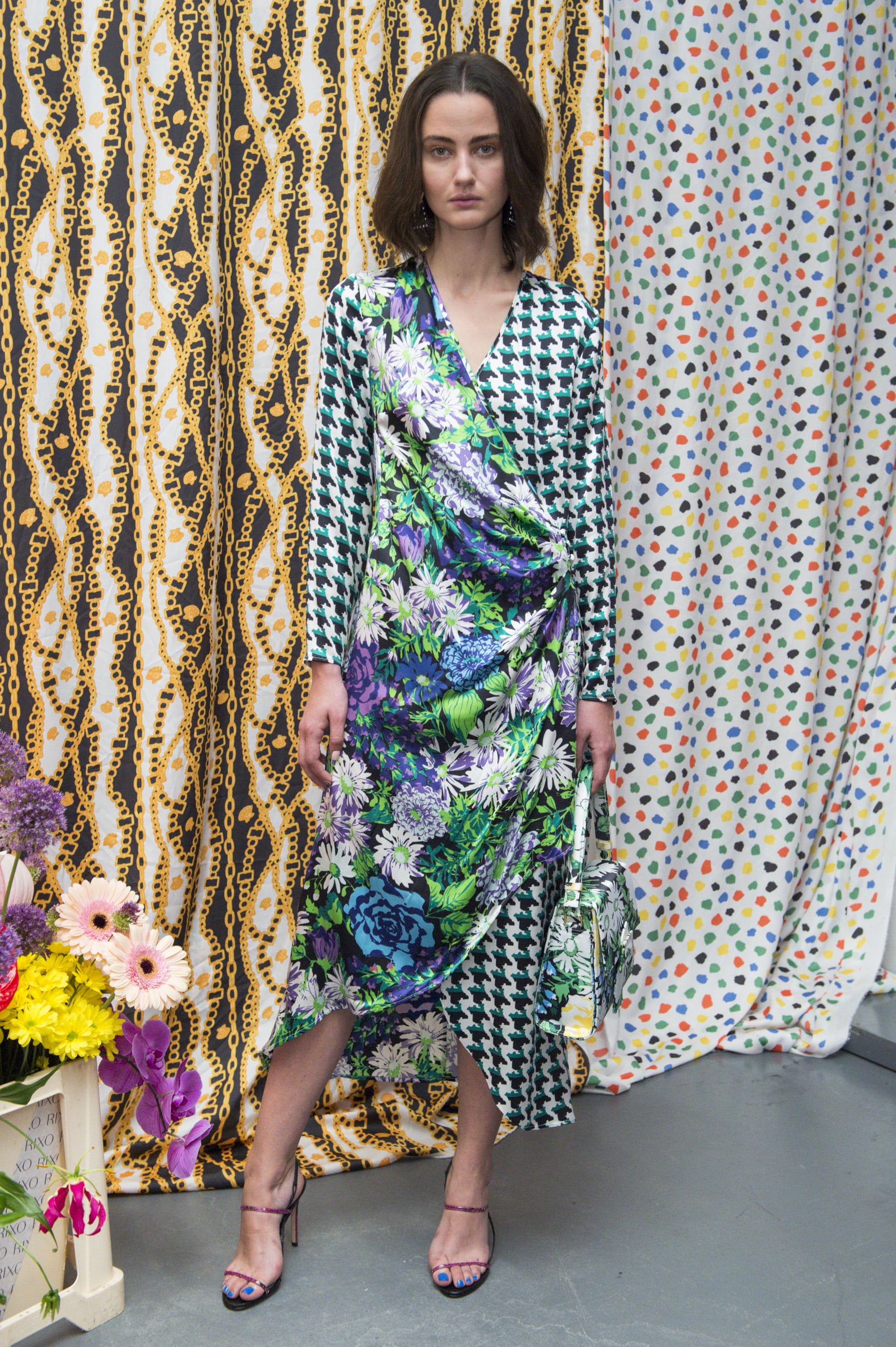 Rixo london wrap dress discount