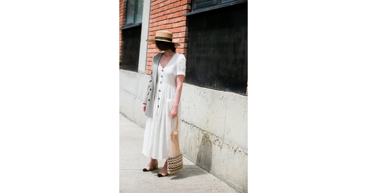 A Classic Button-Up | Maxi Dress Outfit Ideas | POPSUGAR Fashion UK ...